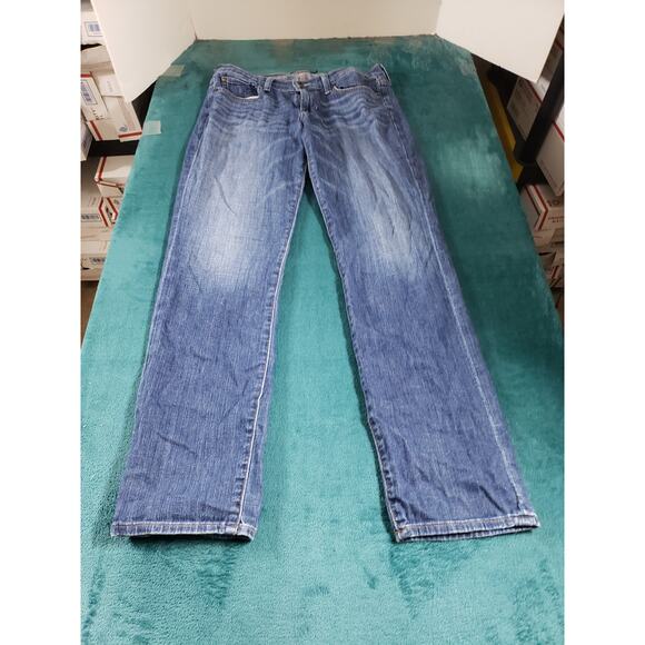 Lucky Brand Jeans Size 8 Womens Blue Stretch Pants Mid Rise Sweet N Straight - Picture 1 of 13